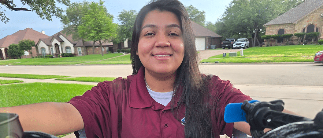Alex’s favorite thing to do is relax at home and spend time with her family. She is most proud of the family she’s made. Her dream car is a 2004 Ford Mustang Terminator.