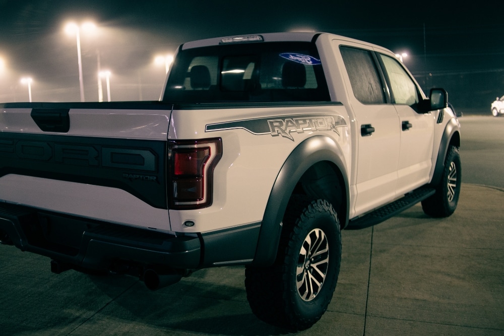 Ford Diagnostics, Vehicle Diagnostics in Killeen, TX At First Choice Automotive Repair. Close-up of the rear of a Ford truck