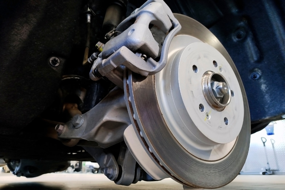 Brake Repair in Killeen, TX At First Choice Automotive Repair. Close-up of vehicle brake system
