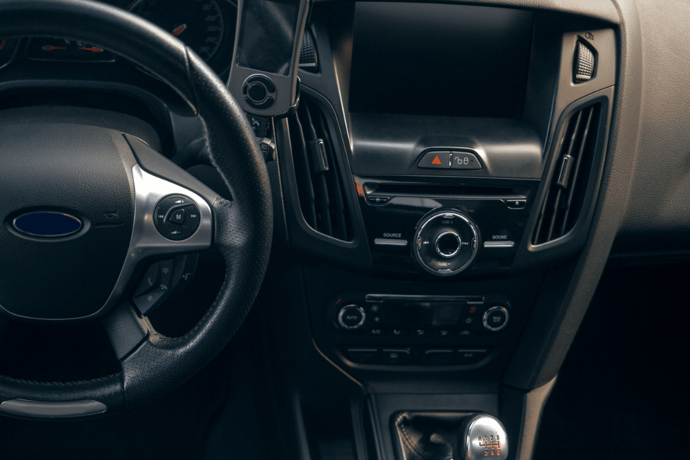 Car A/C Prep in Killeen, TX At First Choice Automotive Repair. Vehicle dashboard showing A/C